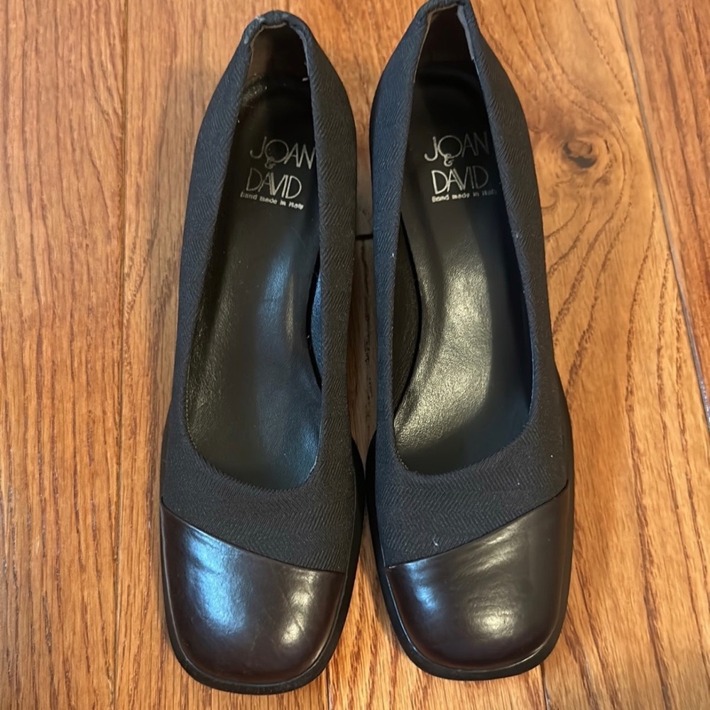 Joan and David Leather Toe and Fabric Shoe